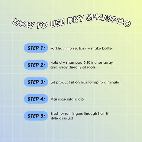 How to use dry shampoo