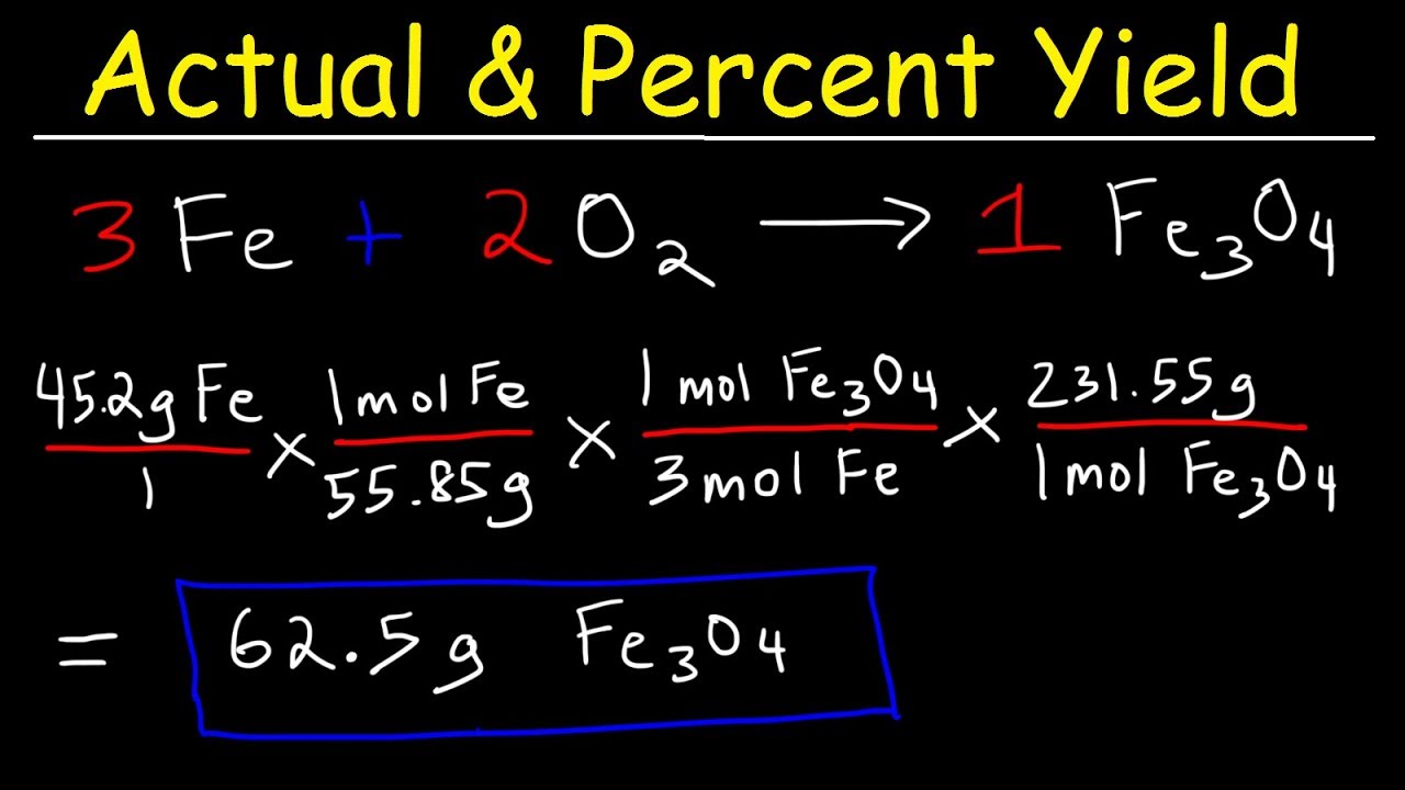 Calculating Percent Yield