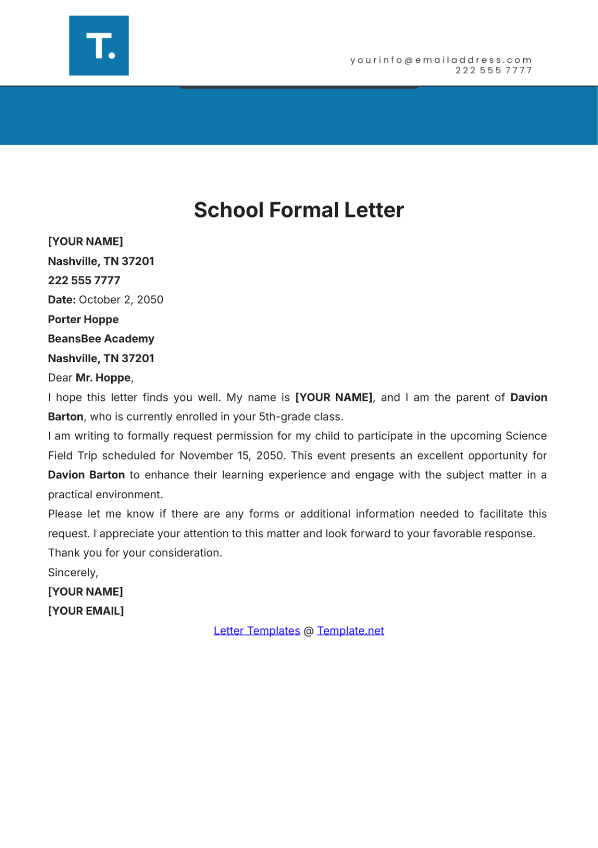 Formal Letter Writing Guide