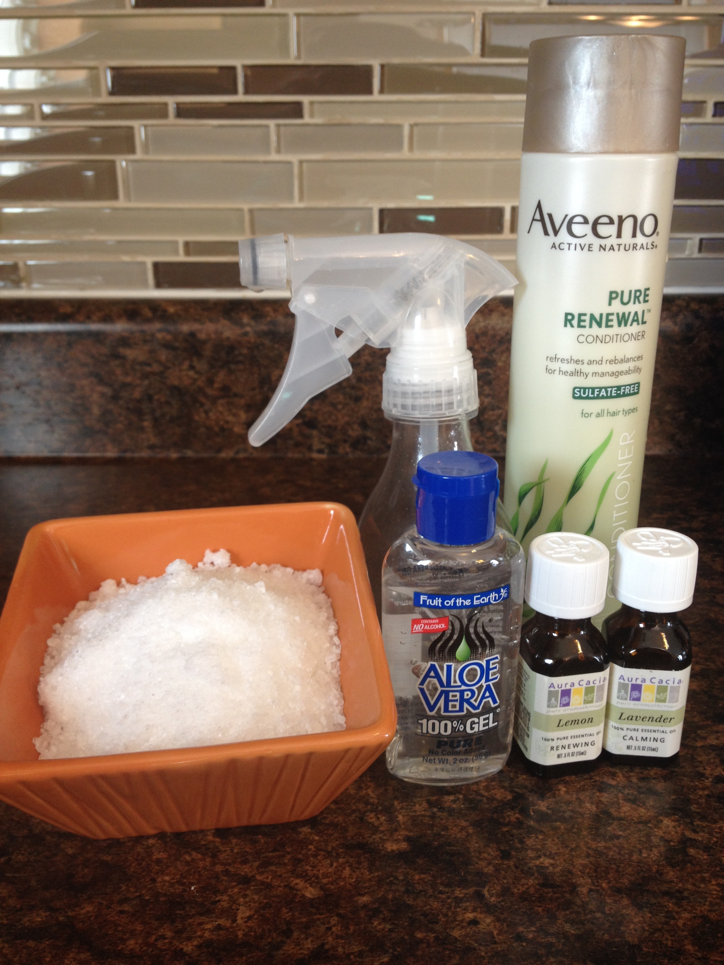 Making sea salt spray at home